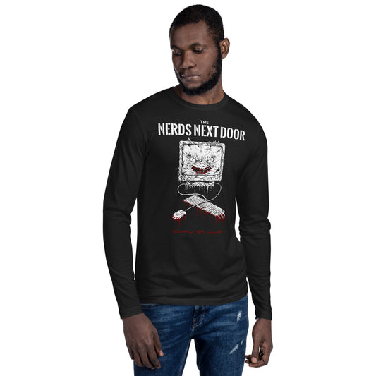 Computer Club Monster Long Sleeve Fitted Crew